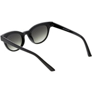 zeroUV Women's Retro Horned Rim Cat Eye Narrow Flat Lens Sunglasses C514 Sunglasses White Smoke Shiny Black Lavender,Matte Black Smoke,Shiny Red Smoke,Shiny White Smoke,Matte Smoke Smoke