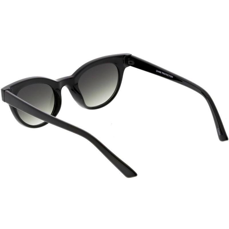 zeroUV Women's Retro Horned Rim Cat Eye Narrow Flat Lens Sunglasses C514 Sunglasses White Smoke Shiny Black Lavender,Matte Black Smoke,Shiny Red Smoke,Shiny White Smoke,Matte Smoke Smoke