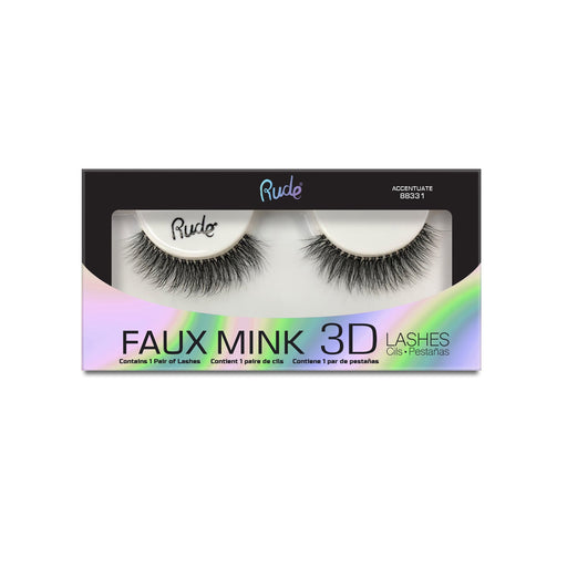 Rude Cosmetics Lush - Faux Mink 3D Lashes False Lashes Gray Accentuate