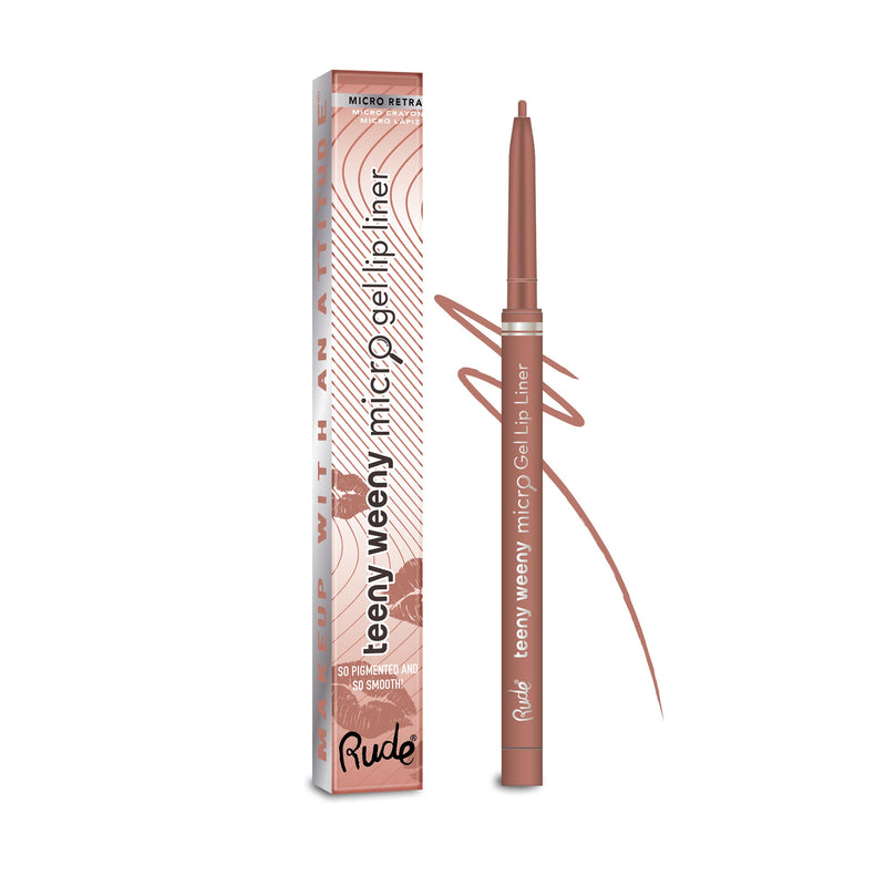 Rude Cosmetics Teeny Weeny Rich and Creamy Micro Gel Lip Liner Lip Liner Rosy Brown In the Buff