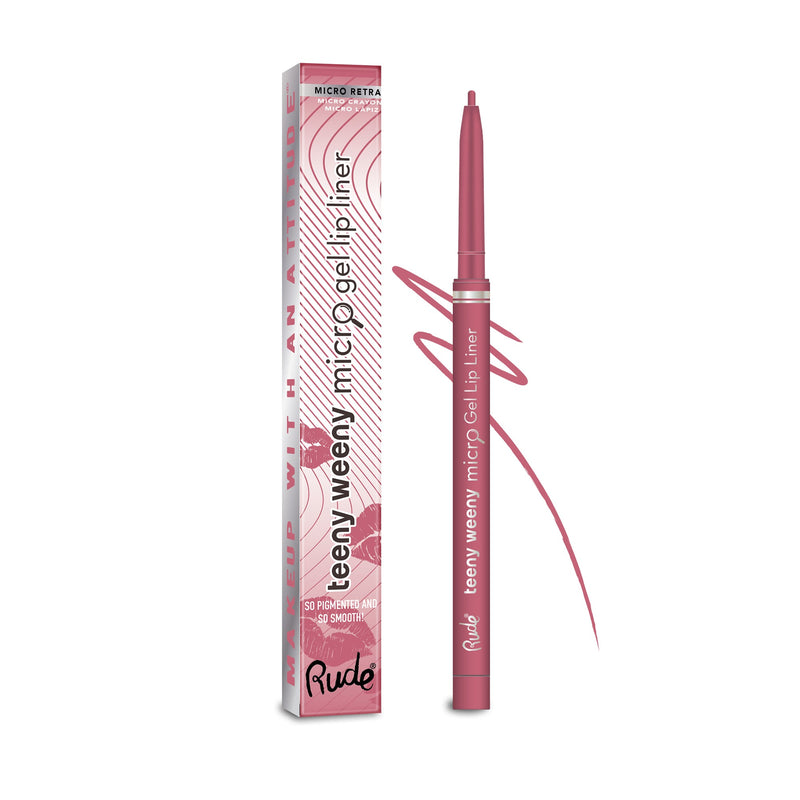 Rude Cosmetics Teeny Weeny Rich and Creamy Micro Gel Lip Liner Lip Liner Rosy Brown Guess Again