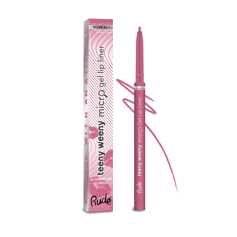 Rude Cosmetics Teeny Weeny Rich and Creamy Micro Gel Lip Liner Lip Liner Rosy Brown I'm A Flirt