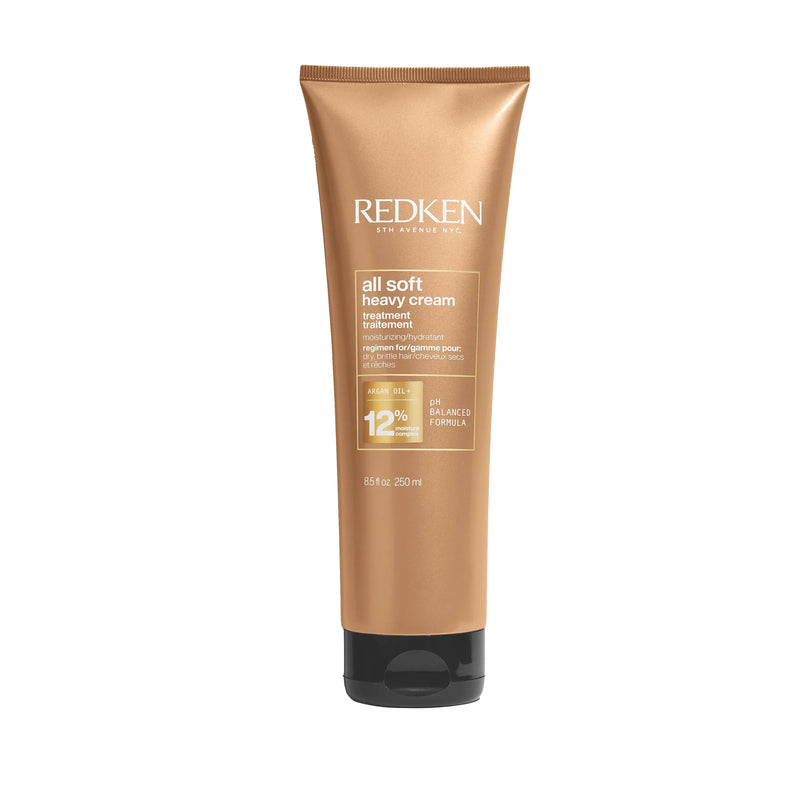 Redken Redken All Soft Heavy Cream Treatment Argan Oil 8.5 Fl. Oz. Hair Treatment Rosy Brown