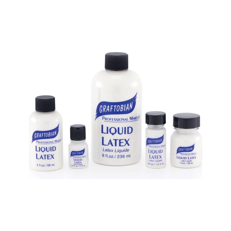 Graftobian Make-Up Company Clear Liquid Latex Lavender Clear - .5 oz. Bottle,Clear - 1 oz. Bottle,Clear - 2 oz. Bottle,Clear - 8 oz. Bottle,Clear - 1 Gallon Jug