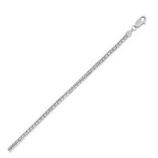 Bids.com Ice Barrel Chain Bracelet in 14k White Gold  (3.14 mm) Bracelets White Smoke 8 / White Gold