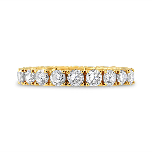 Bids.com 14K Yellow Gold 2.00 Cttw Shared Prong Set Round Cut Diamond Eternity Band (J-K Color, VS1-VS2 Clarity) - Ring Size 6.75 Rings Light Gray 6.75 / Yellow.Gold,8 / Yellow.Gold,6 / Yellow.Gold,7 / Yellow.Gold,6.5 / Yellow.Gold