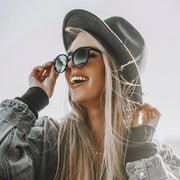 zeroUV Dapper Key Hole Vintage Horned Rim Round Circle Indie Sunglasses 8943 Sunglasses Light Gray Shiny Tortoise Amber,Matte Tortoise Green,Shiny Black Lavender,Matte Black Green,Matte Tortoise Amber,Polarized Tortoise Green,Polarized Black Smoke,Polarized Tortoise Amber
