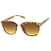 zeroUV Dapper GQ Mens Crossbar Square Aviator Fashion Sunglasses 8962 Sunglasses White Smoke Black Gold Lavender,Tortoise Green,Frost Green,Yellow Tortoise Amber,Black Silver Smoke,Matte Black Green