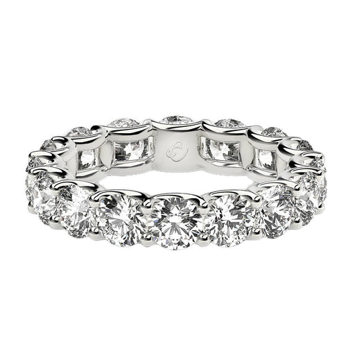 Bids.com Round Cut Lab Grown Diamond Eternity Ring in 14k White Gold (4 cttw FG/VS2) Rings White Smoke 4 / White Gold,4.5 / White Gold,5 / White Gold,5.5 / White Gold,6 / White Gold,6.5 / White Gold,7 / White Gold,7.5 / White Gold,8 / White Gold,8.5 / White Gold,9 / White Gold