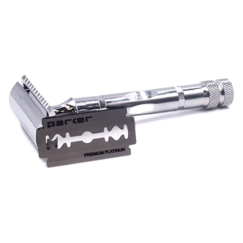Parker Parker 89r Three Piece Safety Razor Safety Razor Gray