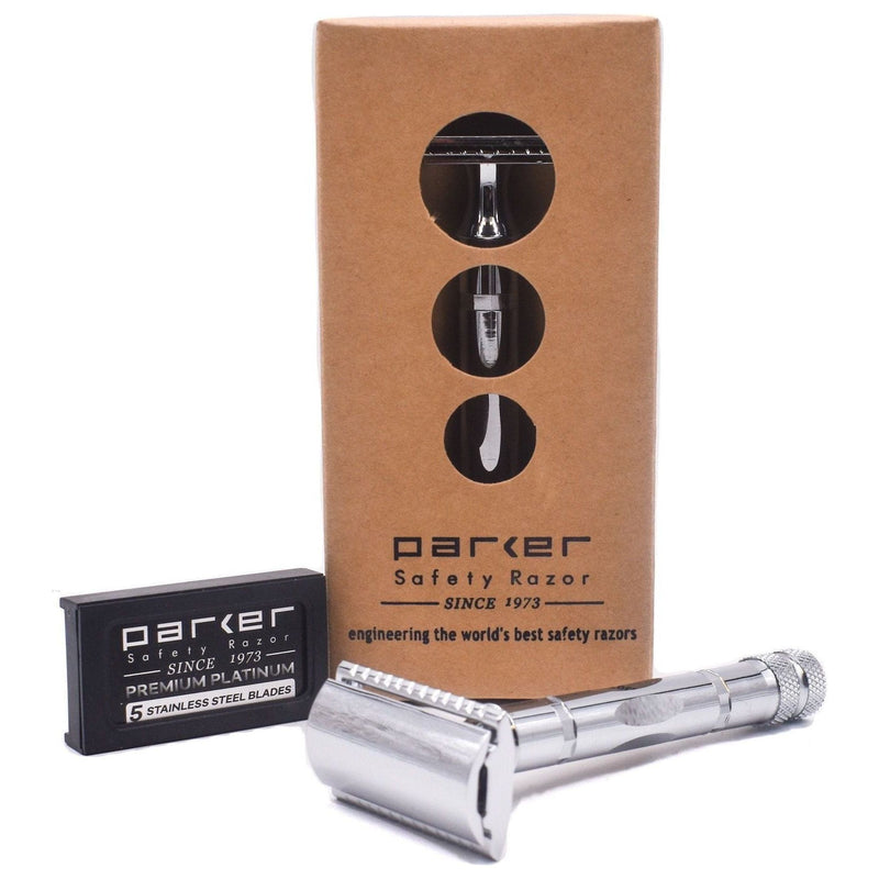 Parker Parker 89r Three Piece Safety Razor Safety Razor Rosy Brown