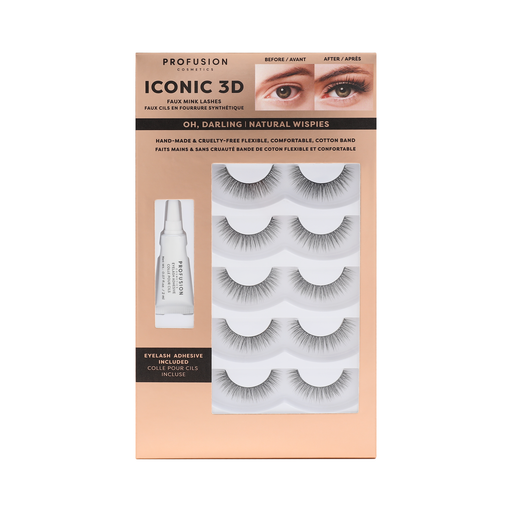 Profusion Cosmetics Iconic 3D Faux Mink Lashes Eyes Navajo White Oh Darling