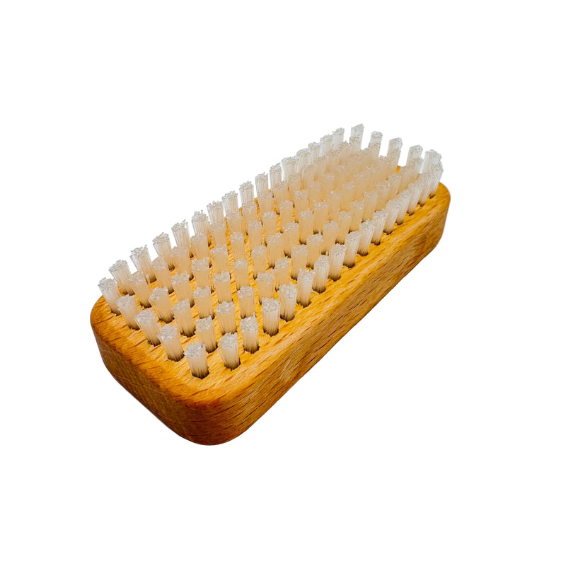 Dural Dural Beech Wood Hand & Nail Brush With Short White Nylon Bristles - 6 Rows Hand & Nail Brush White Smoke