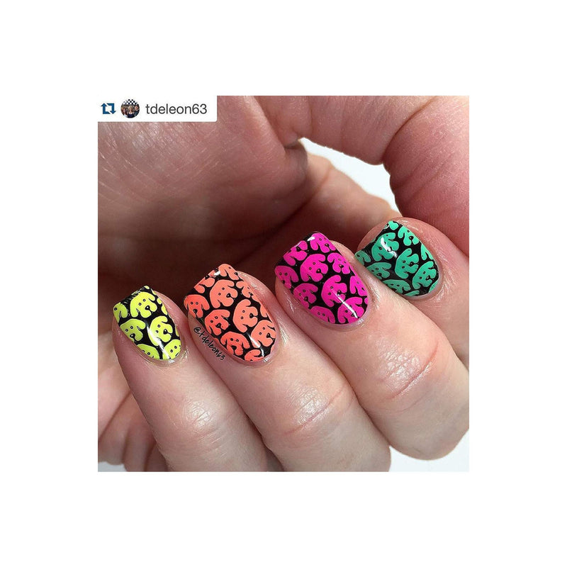 UberChic Beauty Furry Best Friends Stamping Plate Rosy Brown