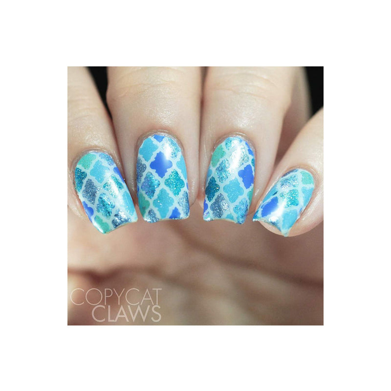 UberChic Beauty Moroccan Beauty Stamping Plate Rosy Brown