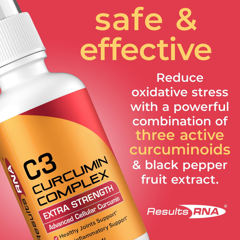 Results RNA C3 Curcumin Complex Extra Strength Maroon 2 oz (30 Day Supply),4 oz (60 Day Supply)