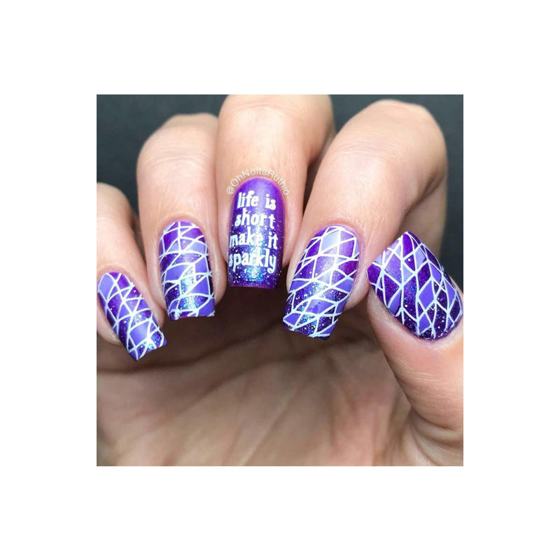UberChic Beauty Collection 21 Stamping Plate Rosy Brown