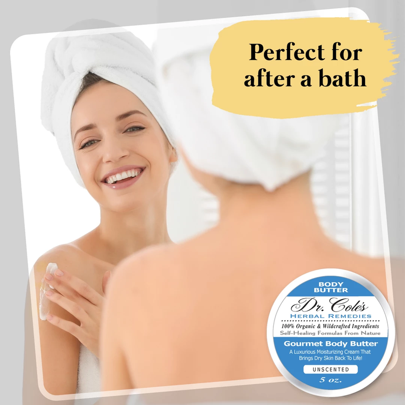 COLEHERBALS LLC 33 - Dr. Cole's Gourmet Body Butter - Unscented Herbal Lavender