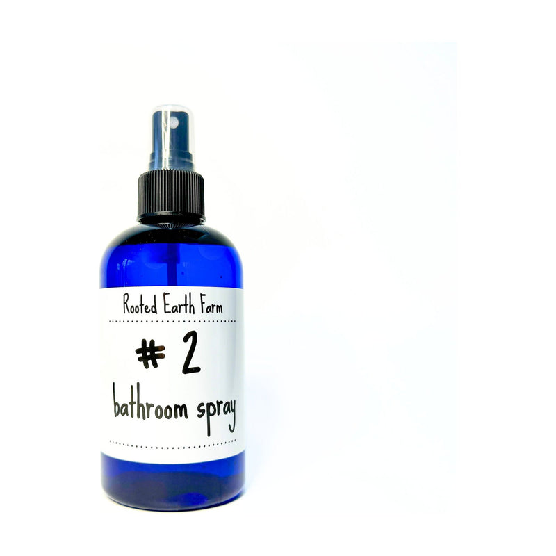 Rooted Earth Farm + Apothecary #2 Bathroom + Toilet Spray Room + Body Sprays Dark Slate Gray 8 oz