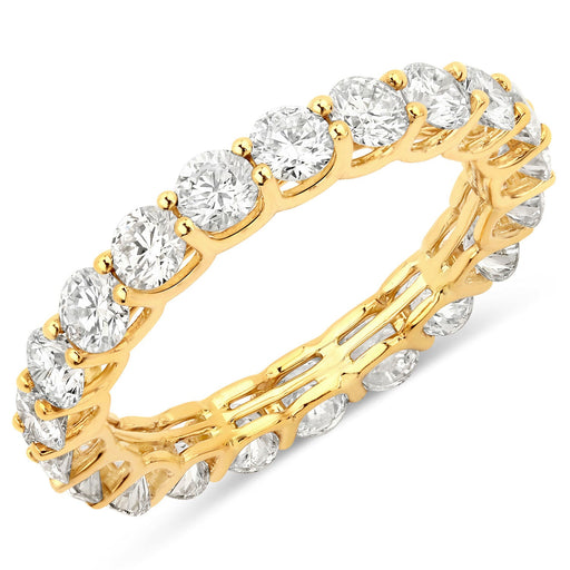 Bids.com 2.52 Carat Genuine Lab Grown Diamond 14K Yellow Gold Ring Rings White Smoke size 6.00,size 7.00,size 8.00