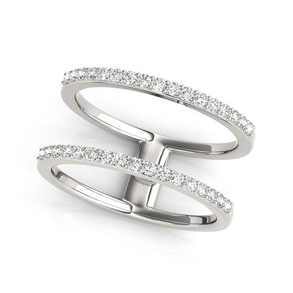 Bids.com 14k White Gold Dual Band Design Ring with Diamonds (1/3 cttw) Rings White Smoke 3 / White Gold,3.5 / White Gold,4 / White Gold,4.5 / White Gold,5 / White Gold,5.5 / White Gold,6 / White Gold,6.5 / White Gold,7 / White Gold,7.5 / White Gold,8 / White Gold,8.5 / White Gold,9 / White Gold
