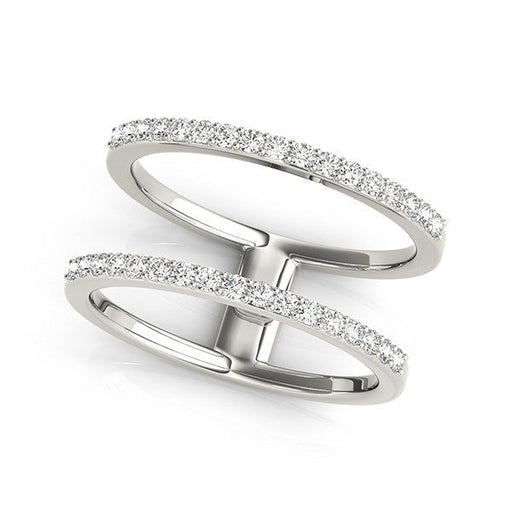 Bids.com 14k White Gold Dual Band Design Ring with Diamonds (1/3 cttw) Rings White Smoke 3 / White Gold,3.5 / White Gold,4 / White Gold,4.5 / White Gold,5 / White Gold,5.5 / White Gold,6 / White Gold,6.5 / White Gold,7 / White Gold,7.5 / White Gold,8 / White Gold,8.5 / White Gold,9 / White Gold