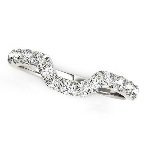 Bids.com 14k White Gold Curved Design Pave Diamond Wedding Ring (1/6 cttw) Rings White Smoke 3 / White Gold,3.5 / White Gold,4 / White Gold,4.5 / White Gold,5 / White Gold,5.5 / White Gold,6 / White Gold,6.5 / White Gold,7 / White Gold,7.5 / White Gold,8 / White Gold,8.5 / White Gold,9 / White Gold