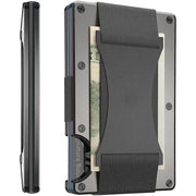 SmartPursue™ Carbon Fiber Wallet - RFID Blocking Metal Card Holder Card Wallet Dim Gray Grey