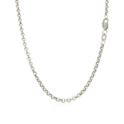 Bids.com 2.3mm 14k White Gold Rolo Chain Necklaces White Smoke 16 / White Gold,18 / White Gold,20 / White Gold,22 / White Gold,24 / White Gold,30 / White Gold,One / White Gold
