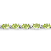 Bids.com 8.61 Carat Genuine Peridot .925 Sterling Silver Bracelet Bracelets Light Gray size 7.25,size 8.25,size 5.50,size 6.75,size 6.25,size 7.50,size 7.00