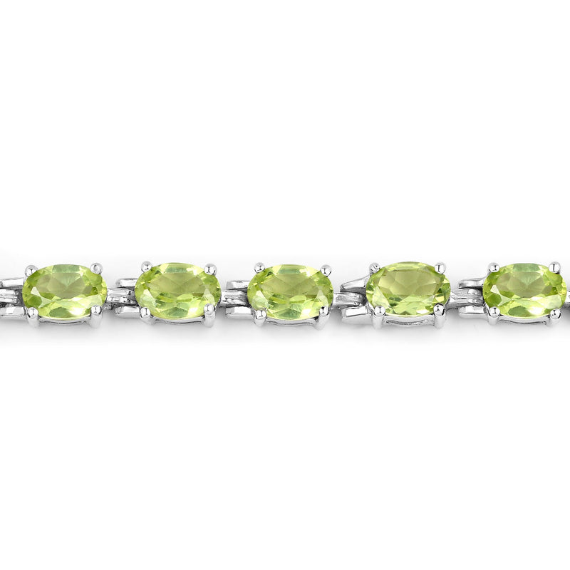 Bids.com 8.61 Carat Genuine Peridot .925 Sterling Silver Bracelet Bracelets Light Gray size 7.25,size 8.25,size 5.50,size 6.75,size 6.25,size 7.50,size 7.00