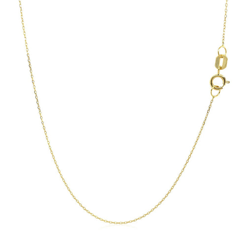 Bids.com 14k Yellow Gold Necklace with Moon Necklaces White Smoke 18 / Yellow Gold