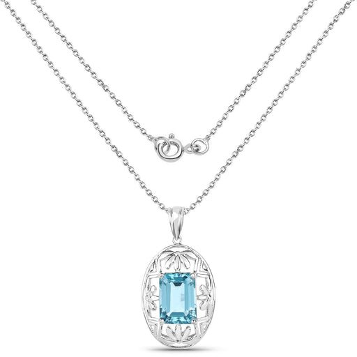 Bids.com 9.60 Carat Genuine Green Topaz .925 Sterling Silver Pendant Pendants White Smoke
