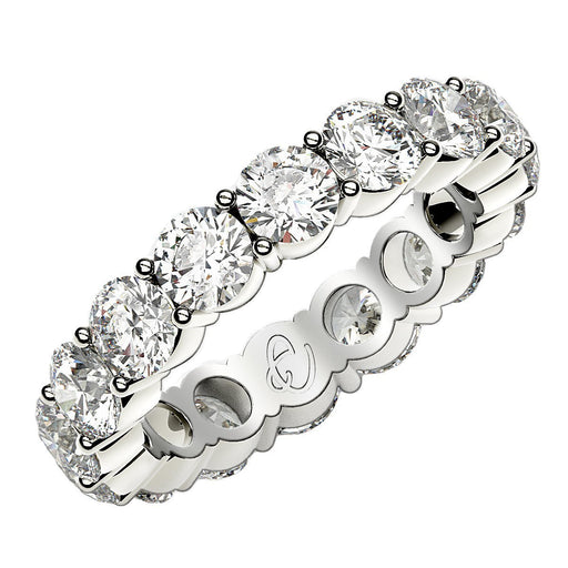 Bids.com Round Cut Lab Grown Diamond Eternity Ring in 14k White Gold (4 cttw FG/VS2) Rings White Smoke 4 / White Gold,4.5 / White Gold,5 / White Gold,5.5 / White Gold,6 / White Gold,6.5 / White Gold,7 / White Gold,7.5 / White Gold,8 / White Gold,8.5 / White Gold,9 / White Gold
