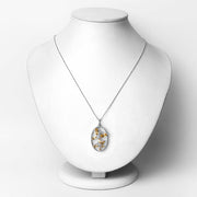 Bids.com 2.30 Carat Genuine Citrine .925 Sterling Silver Pendant Pendants White Smoke