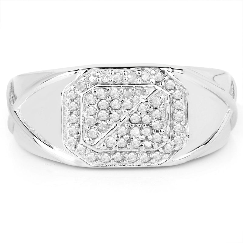 Bids.com 14K White Gold Plated 0.24 Carat Genuine White Diamond .925 Sterling Silver Ring Rings Lavender size 11.00,size 6.00,size 7.00,size 8.00,size 9.00,size 10.00
