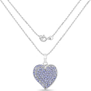 Bids.com 3.97 Carat Genuine Tanzanite .925 Sterling Silver Pendant Pendants White Smoke
