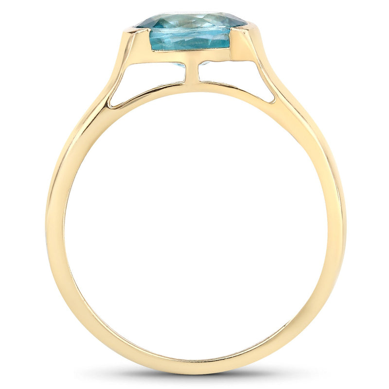 Bids.com 2.00 Carat Genuine Blue Zircon .925 Sterling Silver Ring Rings White Smoke size 5.00,size 6.00,size 7.00,size 8.00,size 9.00