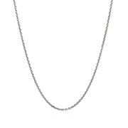 Bids.com 14k White Gold Diamond Cut Cable Link Chain 1.4mm Necklaces White Smoke 16 / White Gold,18 / White Gold,20 / White Gold,24 / White Gold,One / White Gold