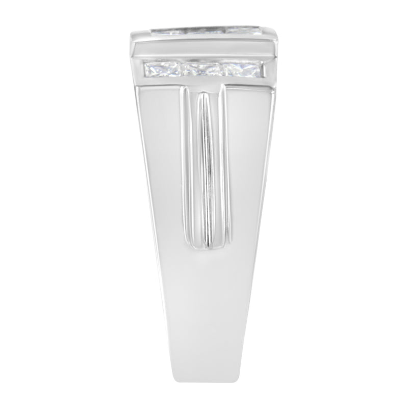 Bids.com Men's 14K White Gold Diamond Cluster Ring (2 cttw, G-H Color, SI1-SI2 Clarity) Rings Light Gray 10 / White.Gold
