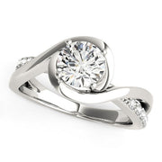 Bids.com 14k White Gold Split Band Round Bypass Diamond Engagement Ring (1 1/8 cttw) Rings White Smoke 3 / White Gold,3.5 / White Gold,4 / White Gold,4.5 / White Gold,5 / White Gold,5.5 / White Gold,6 / White Gold,6.5 / White Gold,7 / White Gold,7.5 / White Gold,8 / White Gold,8.5 / White Gold,9 / White Gold