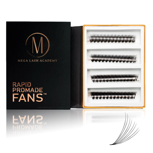 Mega Lash Academy 8D Mix Rapid Promade Fans® - 1000 Fans Promade Fans Black 0.05 / C / Mixed 9-10-11-12 mm,0.05 / C / Mixed 11-12-13-14 mm,0.05 / C / Mixed 13-14-15-16 mm,0.05 / C / Mixed 15-16-17-18 mm,0.05 / CC / Mixed 9-10-11-12 mm,0.05 / CC / Mixed 11-12-13-14 mm,0.05 / CC / Mixed 13-14-15-16 mm,0.05 / CC / Mixed 15-16-17-18