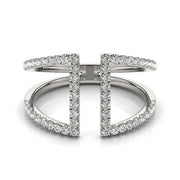 Bids.com 14k White Gold Open Style Dual Band Ring with Diamonds (1/2 cttw) Rings White Smoke 3 / White Gold,3.5 / White Gold,4 / White Gold,4.5 / White Gold,5 / White Gold,5.5 / White Gold,6 / White Gold,6.5 / White Gold,7 / White Gold,7.5 / White Gold,8 / White Gold,8.5 / White Gold,9 / White Gold