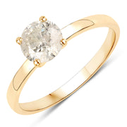 Bids.com 0.90 Carat Genuine TLC Diamond 14K Yellow Gold Ring Rings White Smoke size 7.00,size 6.00,size 8.00