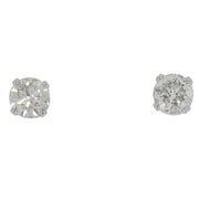 Bids.com .75ct Diamond Stud Earrings 14KT White Gold Earrings White Smoke