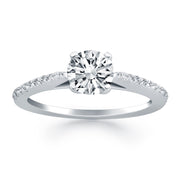 Bids.com 14k White Gold Micro Prong Diamond Cathedral Engagement Ring Rings White Smoke 4 / White Gold,4.5 / White Gold,5 / White Gold,5.5 / White Gold,6 / White Gold,6.5 / White Gold,7 / White Gold,7.5 / White Gold,8 / White Gold,8.5 / White Gold,9 / White Gold