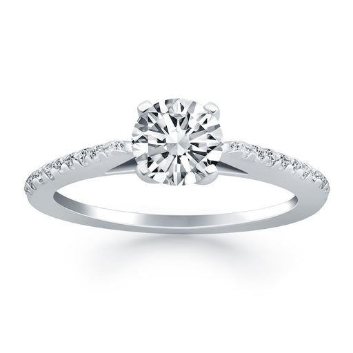 Bids.com 14k White Gold Micro Prong Diamond Cathedral Engagement Ring Rings White Smoke 4 / White Gold,4.5 / White Gold,5 / White Gold,5.5 / White Gold,6 / White Gold,6.5 / White Gold,7 / White Gold,7.5 / White Gold,8 / White Gold,8.5 / White Gold,9 / White Gold