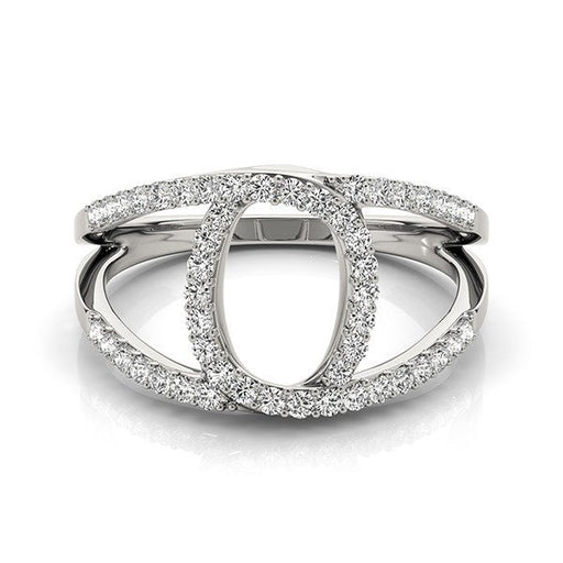 Bids.com 14k White Gold Diamond Loop Style Dual Band Ring (1/2 cttw) Rings White Smoke 3 / White Gold,3.5 / White Gold,4 / White Gold,4.5 / White Gold,5 / White Gold,5.5 / White Gold,6 / White Gold,6.5 / White Gold,7 / White Gold,7.5 / White Gold,8 / White Gold,8.5 / White Gold,9 / White Gold