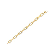 Bids.com 14k Yellow Gold French Cable Link Bracelet  (9.00 mm) Bracelets White Smoke 8 / Yellow Gold