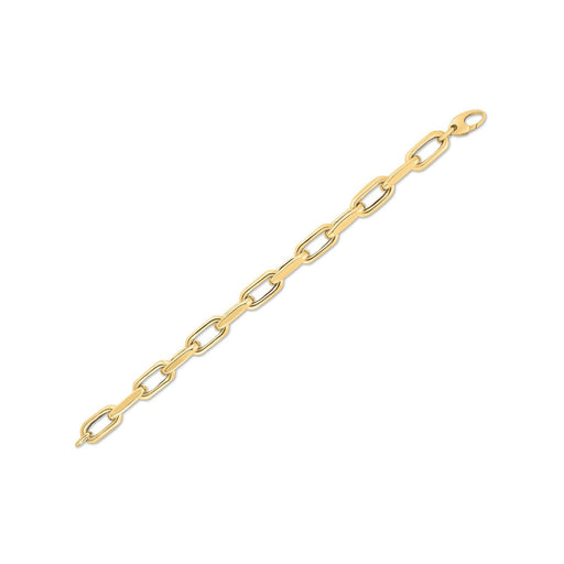 Bids.com 14k Yellow Gold French Cable Link Bracelet  (9.00 mm) Bracelets White Smoke 8 / Yellow Gold
